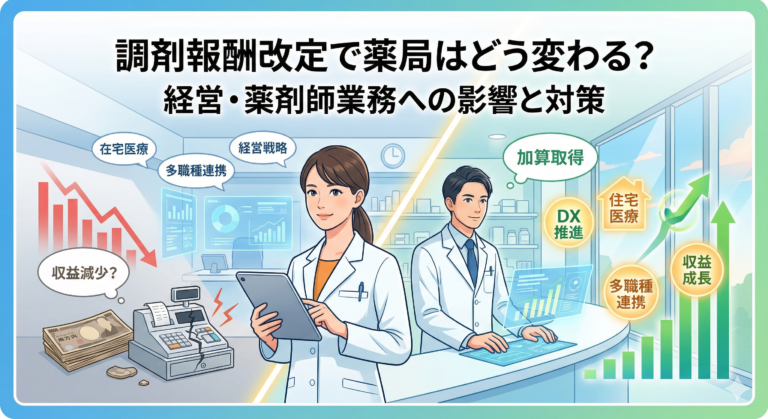 調剤報酬改定で薬局はどう変わる？経営・薬剤師業務への影響と対策