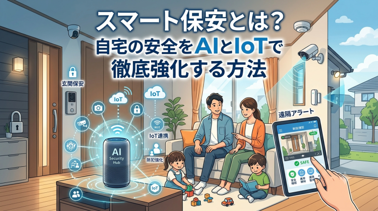 スマート保安とは？自宅の安全をAIとIoTで徹底強化する方法