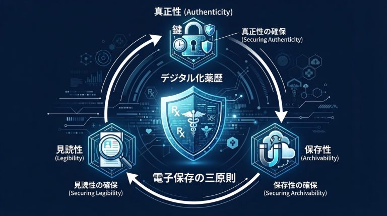 【調剤薬局向け】電子保存の三原則とは？ガイドライン対応と電子薬歴選定のポイント