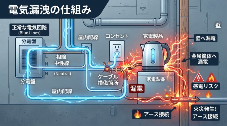 【要注意】漏電とは？原因・危険性・自宅でできる簡単チェック方法を徹底解説